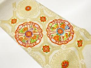 蜀江文模様織出し名古屋帯